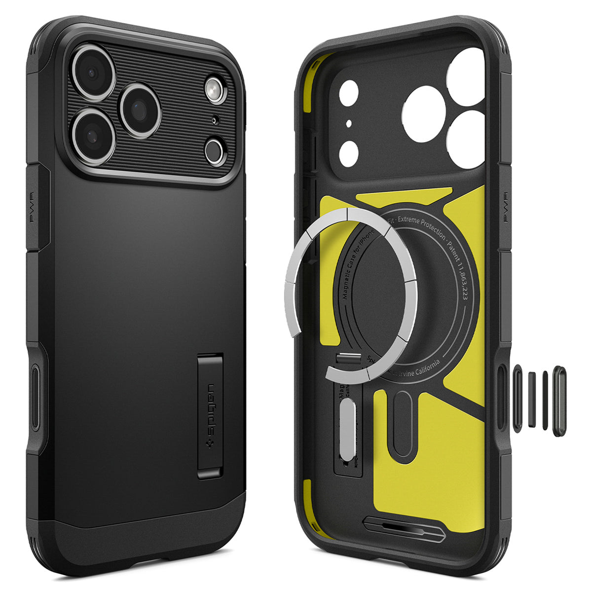 Spigen Tough Armor dėklas iPhone 18 Pro Max / 17 Pro Max - juodas -- iPhone 18 Pro Max / iPhone 17 Pro Max