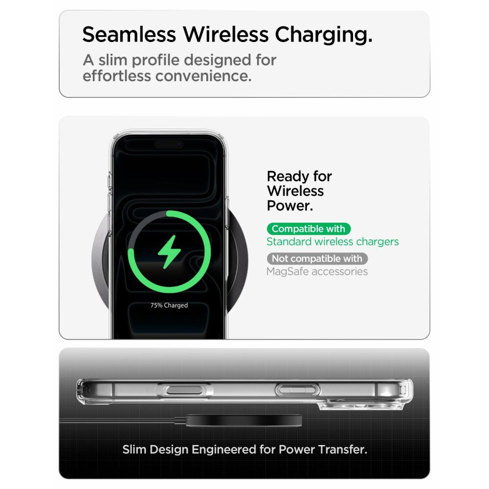 Spigen Ultra Hybrid dėklas iPhone 18 Pro / 17 Pro - Skaidrus -- iPhone 18 Pro / 17 Pro