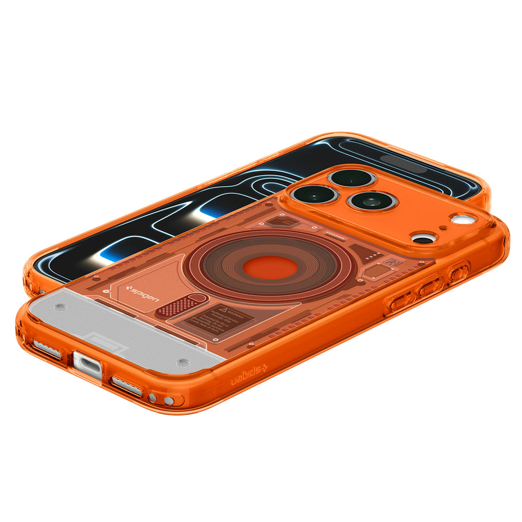 Spigen Ultra Hybrid MagSafe dėklas iPhone 18 Pro / 17 Pro - oranžinis -- iPhone 18 Pro / 17 Pro
