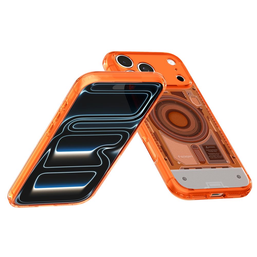 Spigen Ultra Hybrid MagSafe dėklas iPhone 18 Pro / 17 Pro - oranžinis -- iPhone 18 Pro / 17 Pro