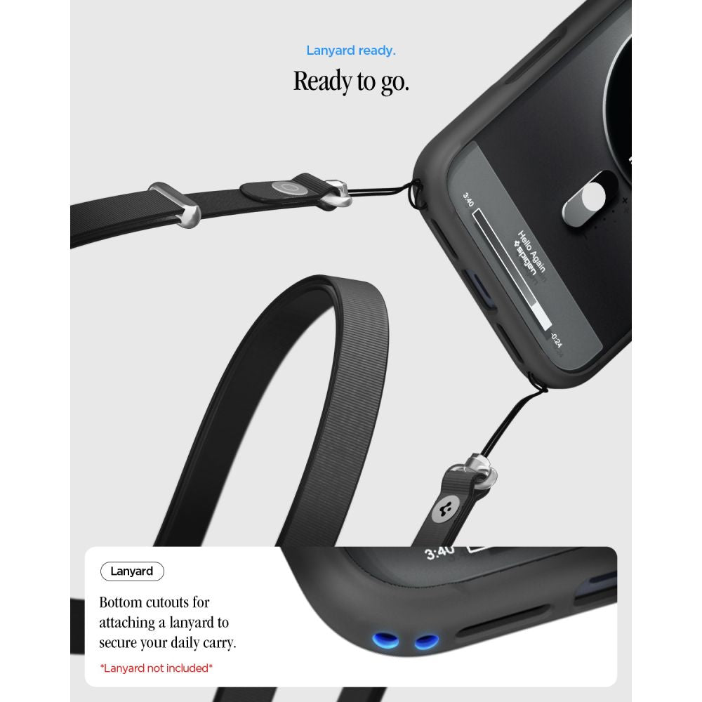 Spigen Ultra Hybrid MagSafe dėklas iPhone 18 Pro / 17 Pro - juodas -- iPhone 18 Pro / 17 Pro