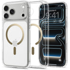 Spigen Ultra Hybrid Mag MagSafe dėklas iPhone 18 Pro / 17 Pro - Skaidrus aukso spalvos -- iPhone 18 Pro / iPhone 17 Pro