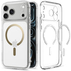Spigen Ultra Hybrid Mag MagSafe dėklas iPhone 18 Pro / 17 Pro - Skaidrus aukso spalvos -- iPhone 18 Pro / iPhone 17 Pro