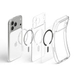 Spigen Ultra Hybrid MagSafe dėklas iPhone 18 Pro / 17 Pro - skaidrus grafito -- iPhone 18 Pro / 17 Pro