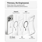 Spigen Ultra Hybrid MagSafe dėklas iPhone 18 Pro / 17 Pro - skaidrus grafito -- iPhone 18 Pro / 17 Pro