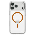 Spigen Ultra Hybrid MagSafe dėklas iPhone 18 Pro / 17 Pro - permatomas oranžinis -- iPhone 18 Pro / 17 Pro