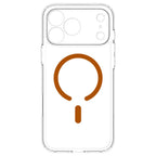 Spigen Ultra Hybrid MagSafe dėklas iPhone 18 Pro / 17 Pro - permatomas oranžinis -- iPhone 18 Pro / 17 Pro