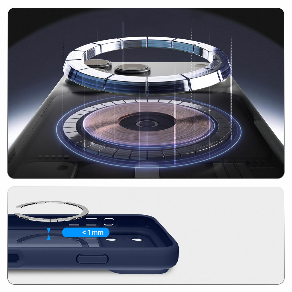 Spigen Ultra Hybrid MagSafe dėklas iPhone 18 Pro / 17 Pro - šaltai mėlynas -- iPhone 18 Pro / 17 Pro