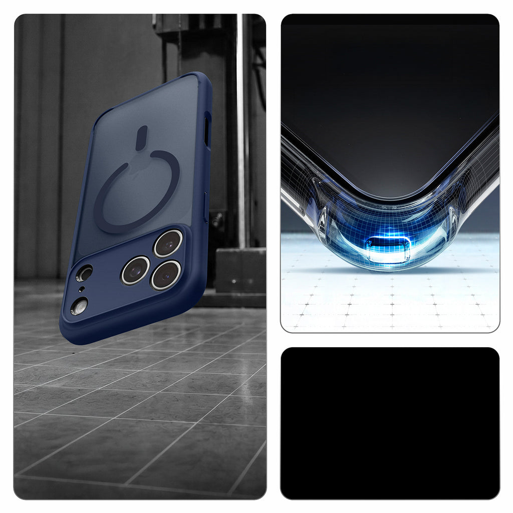 Spigen Ultra Hybrid MagSafe dėklas iPhone 18 Pro / 17 Pro - šaltai mėlynas -- iPhone 18 Pro / 17 Pro
