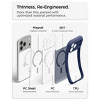 Spigen Ultra Hybrid MagSafe dėklas iPhone 18 Pro / 17 Pro - šaltai mėlynas -- iPhone 18 Pro / 17 Pro