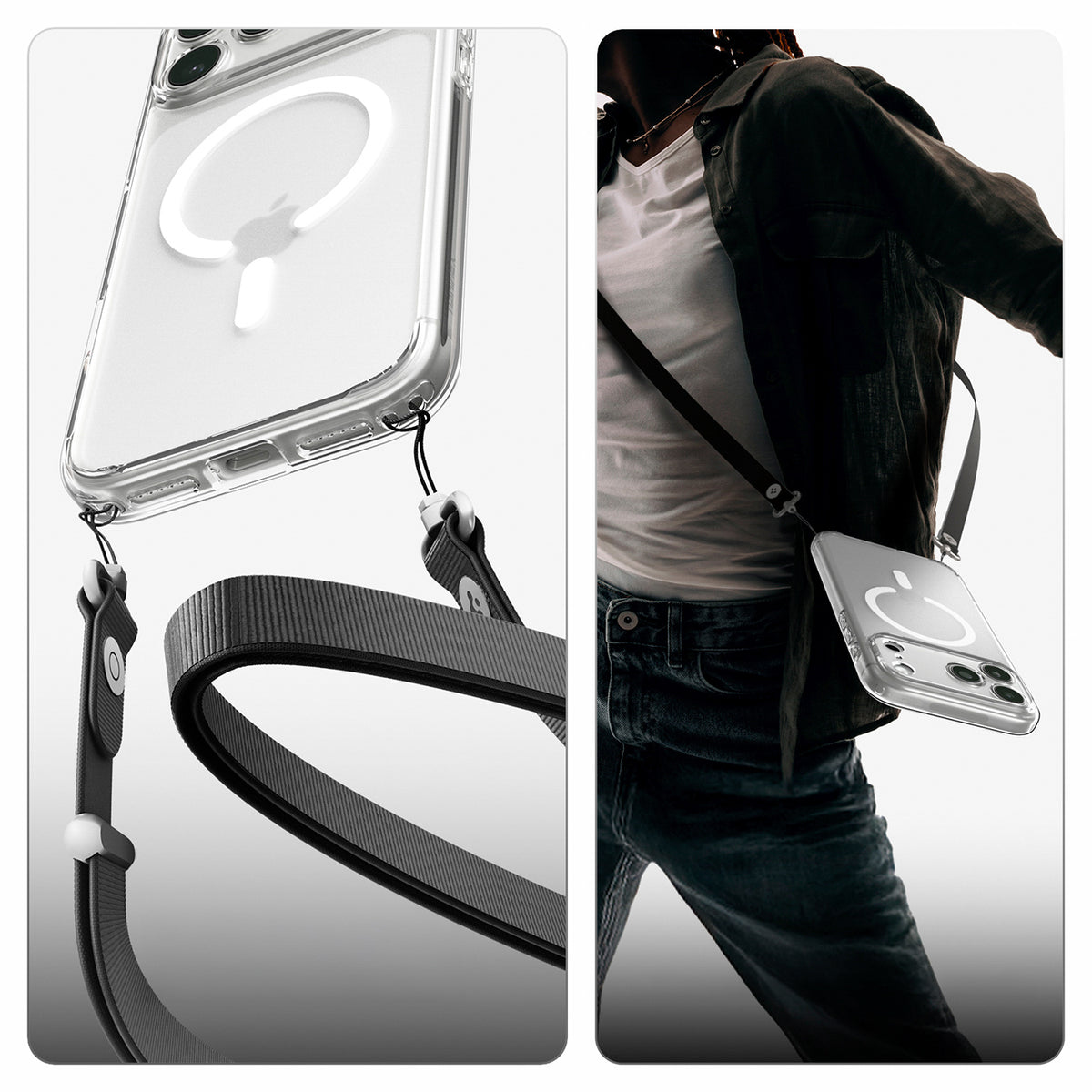 Spigen Ultra Hybrid MagSafe dėklas iPhone 18 Pro / 17 Pro - šalta balta -- iPhone 18 Pro / 17 Pro