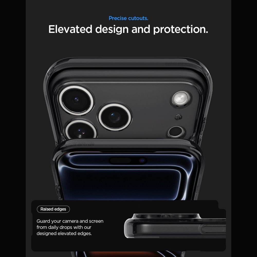 Spigen Ultra Hybrid MagSafe Zero One dėklas iPhone 18 Pro / 17 Pro - juodas -- iPhone 18 Pro / 17 Pro