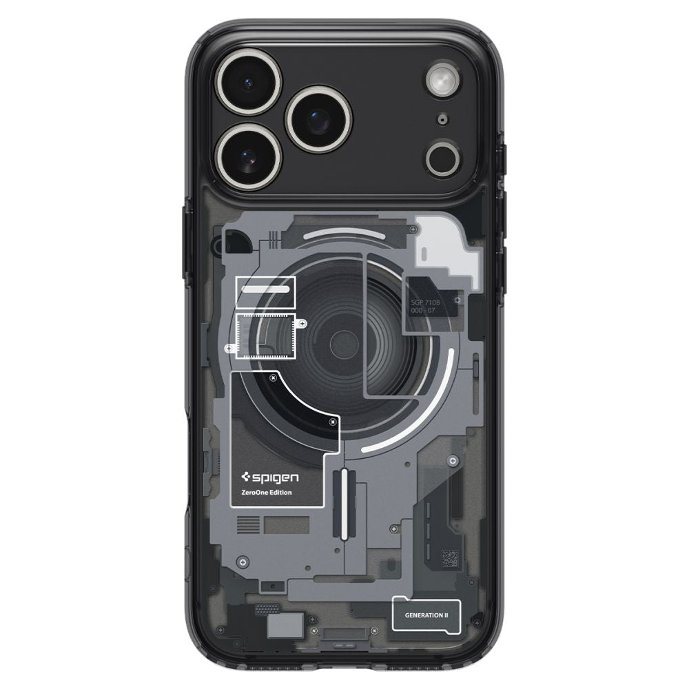 Spigen Ultra Hybrid MagSafe Zero One dėklas iPhone 18 Pro / 17 Pro - juodas -- iPhone 18 Pro / 17 Pro