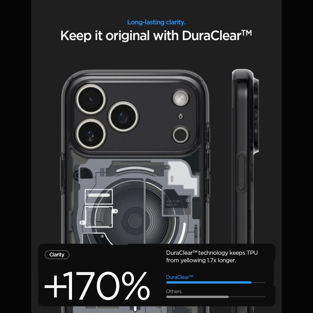 Spigen Ultra Hybrid MagSafe Zero One dėklas iPhone 18 Pro / 17 Pro - juodas -- iPhone 18 Pro / 17 Pro
