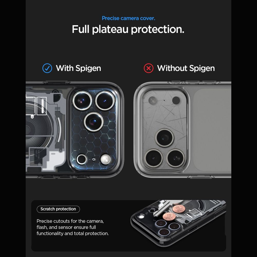 Spigen Ultra Hybrid MagSafe Zero One dėklas iPhone 18 Pro / 17 Pro - juodas -- iPhone 18 Pro / 17 Pro