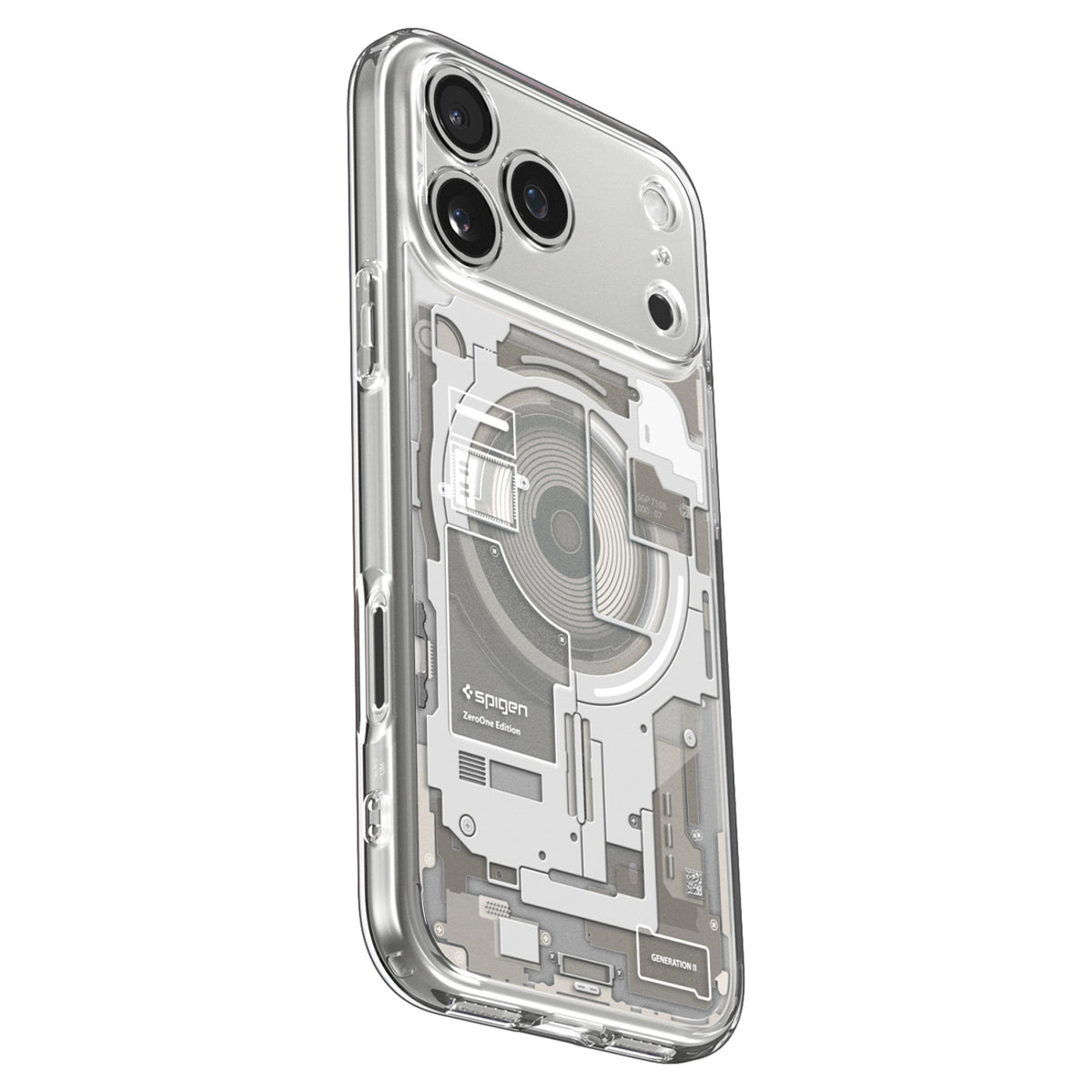 Spigen Ultra Hybrid MagSafe Zero One dėklas iPhone 18 Pro / 17 Pro – Natūralus titanas -- iPhone 18 Pro / 17 Pro