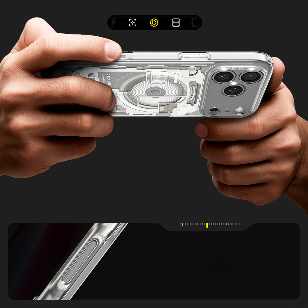 Spigen Ultra Hybrid MagSafe Zero One dėklas iPhone 18 Pro / 17 Pro – Natūralus titanas -- iPhone 18 Pro / 17 Pro