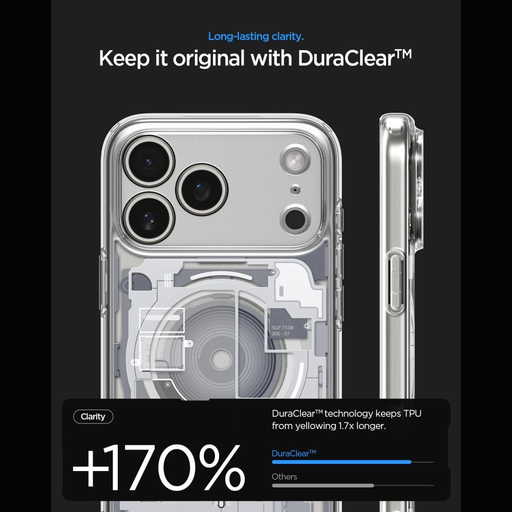 Spigen Ultra Hybrid MagSafe Zero One dėklas iPhone 18 Pro / 17 Pro – Baltas -- iPhone 18 Pro / 17 Pro