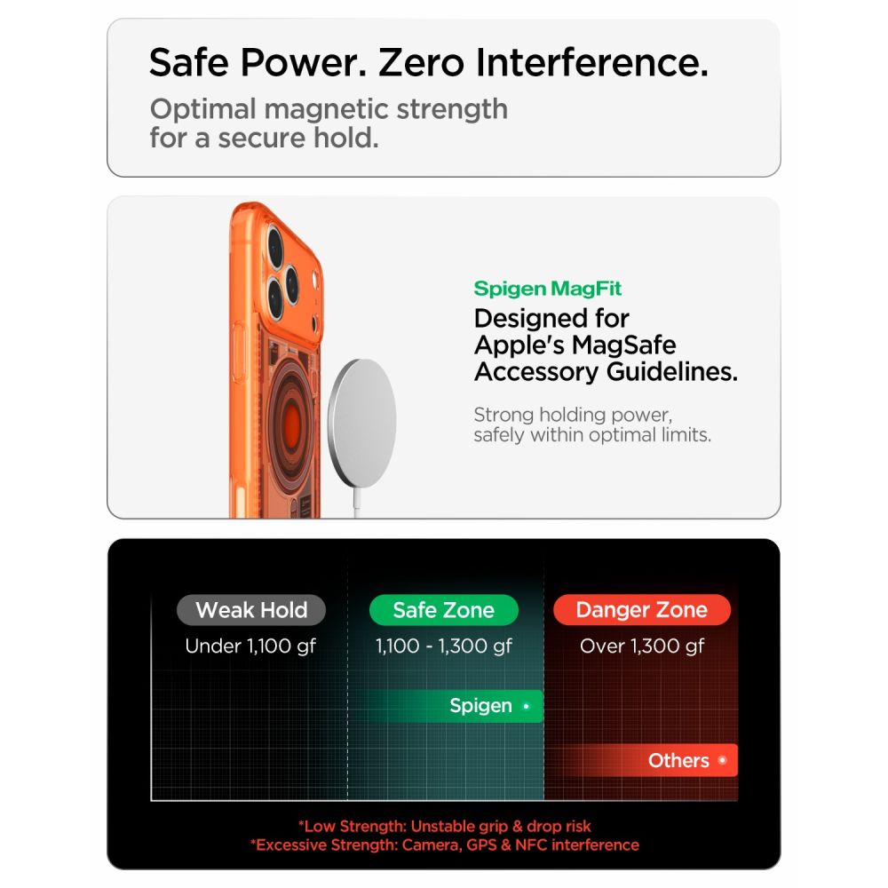 Spigen Ultra Hybrid MagSafe dėklas iPhone 18 Pro Max / 17 Pro Max – Oranžinis -- iPhone 18 Pro Max / 17 Pro Max