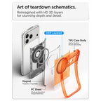 Spigen Ultra Hybrid MagSafe dėklas iPhone 18 Pro Max / 17 Pro Max – Oranžinis -- iPhone 18 Pro Max / 17 Pro Max