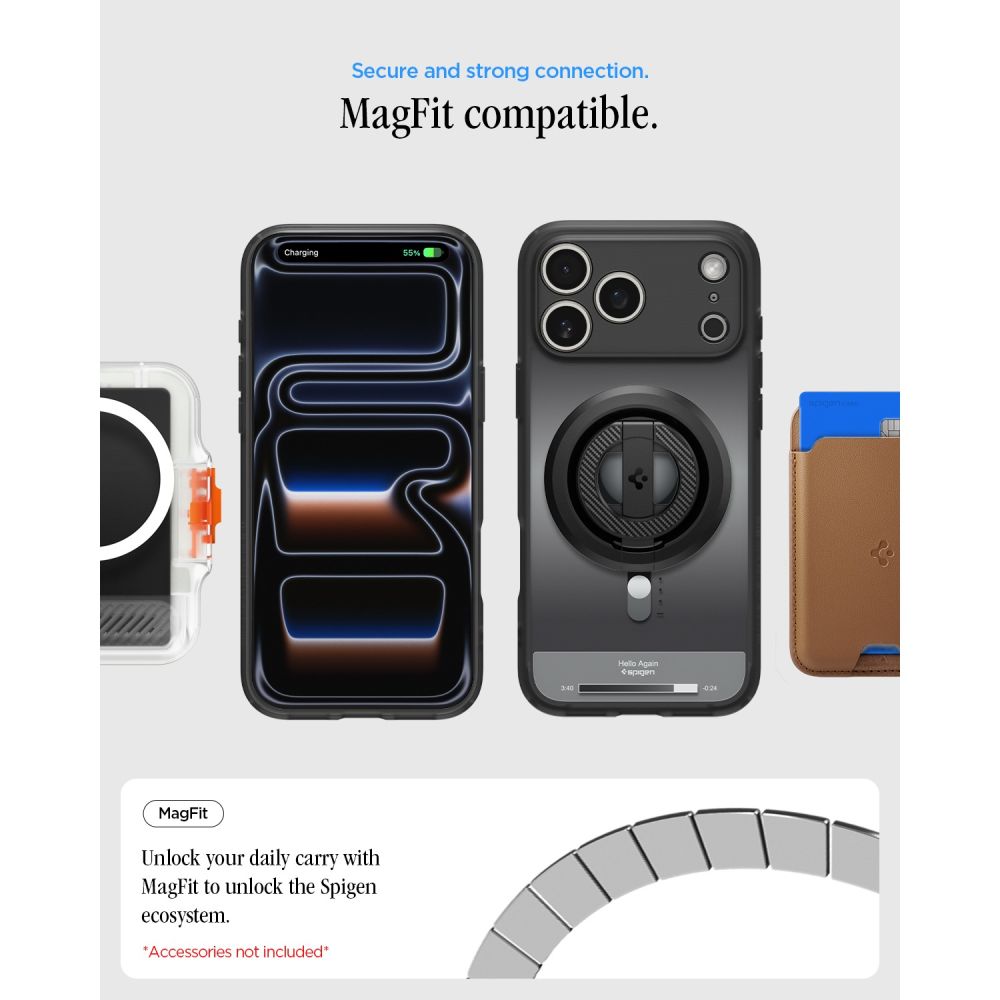 Spigen Ultra Hybrid MagSafe dėklas iPhone 18 Pro Max / 17 Pro Max – juodas -- iPhone 18 Pro Max / 17 Pro Max