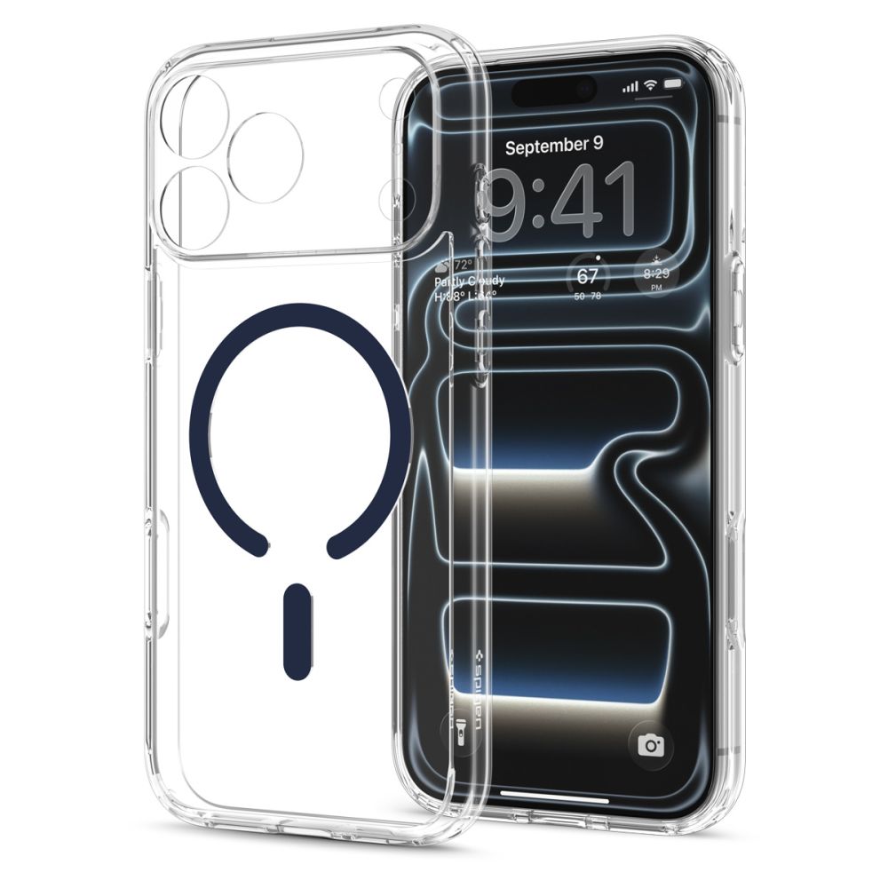 Spigen Ultra Hybrid MagSafe dėklas iPhone 18 Pro Max / 17 Pro Max - skaidrus tamsiai mėlynas -- iPhone 18 Pro Max / 17...