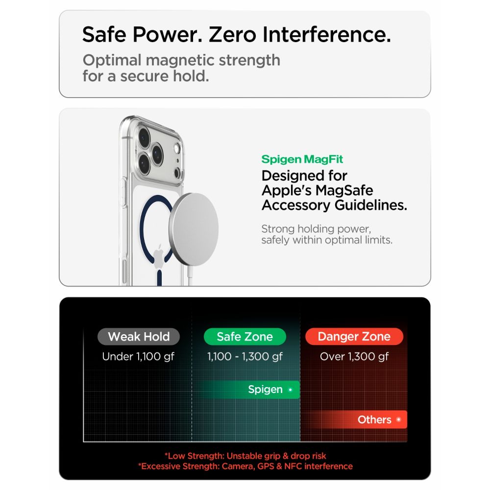 Spigen Ultra Hybrid MagSafe dėklas iPhone 18 Pro Max / 17 Pro Max - skaidrus tamsiai mėlynas -- iPhone 18 Pro Max / 17...
