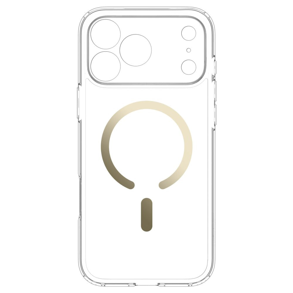 Spigen Ultra Hybrid MagSafe dėklas iPhone 18 Pro Max / 17 Pro Max - skaidrus aukso -- iPhone 18 Pro Max / 17 Pro Max