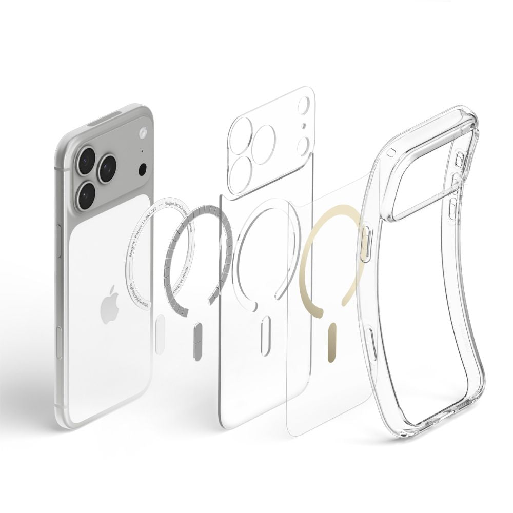 Spigen Ultra Hybrid MagSafe dėklas iPhone 18 Pro Max / 17 Pro Max - skaidrus aukso -- iPhone 18 Pro Max / 17 Pro Max