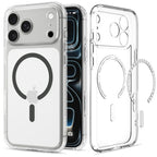 Spigen Ultra Hybrid MagSafe dėklas iPhone 18 Pro Max / 17 Pro Max - skaidrus grafitas -- iPhone 18 Pro Max / 17 Pro Max