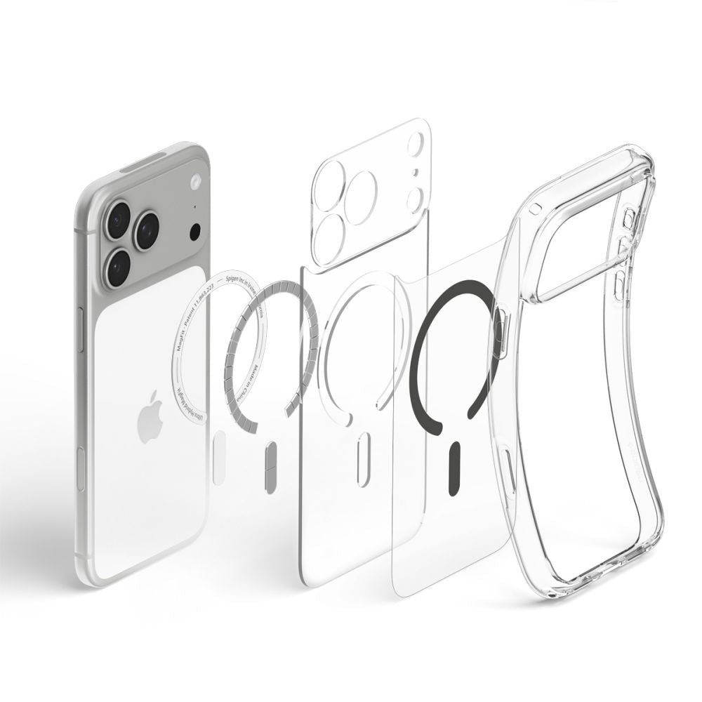 Spigen Ultra Hybrid MagSafe dėklas iPhone 18 Pro Max / 17 Pro Max - skaidrus grafitas -- iPhone 18 Pro Max / 17 Pro Max