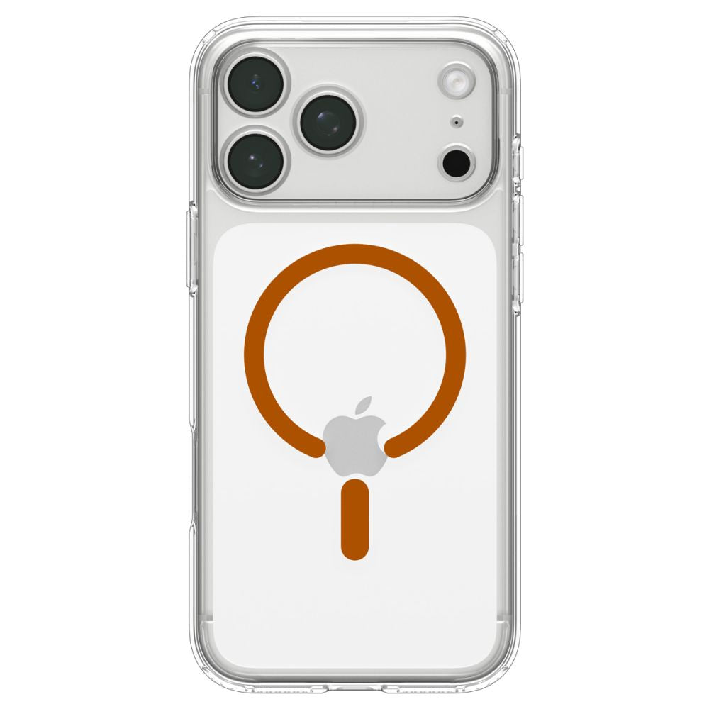 Spigen Ultra Hybrid Mag MagSafe dėklas iPhone 18 Pro Max / 17 Pro Max - Skaidrus oranžinis -- iPhone 18 Pro Max / iPhone...