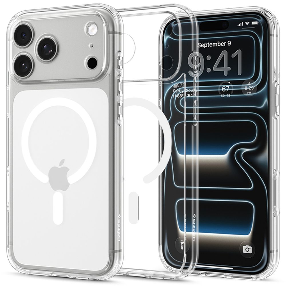 Spigen Ultra Hybrid MagSafe dėklas skirtas iPhone 18 Pro Max / 17 Pro Max - skaidrus ir baltas -- iPhone 18 Pro Max /...