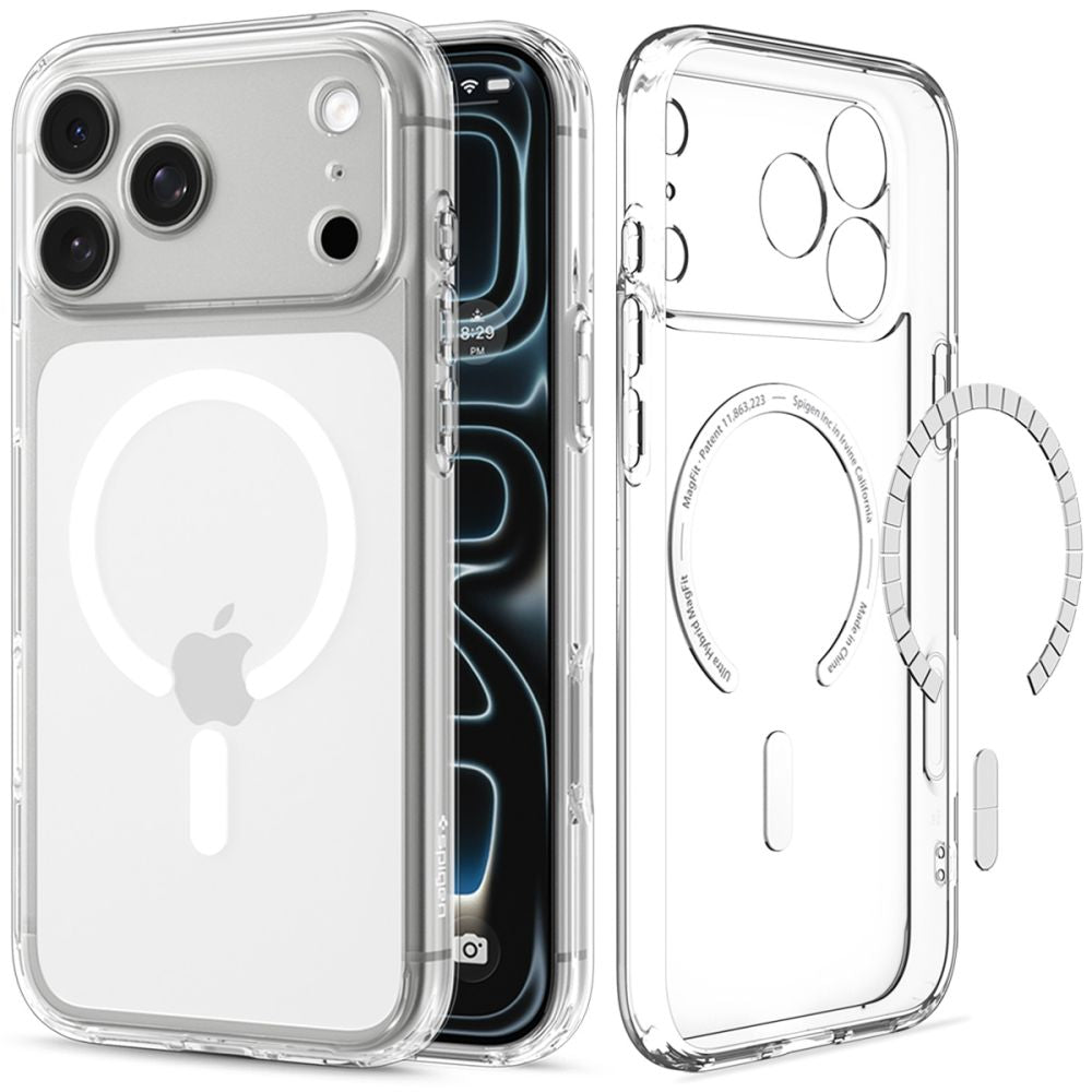 Spigen Ultra Hybrid MagSafe dėklas skirtas iPhone 18 Pro Max / 17 Pro Max - skaidrus ir baltas -- iPhone 18 Pro Max /...