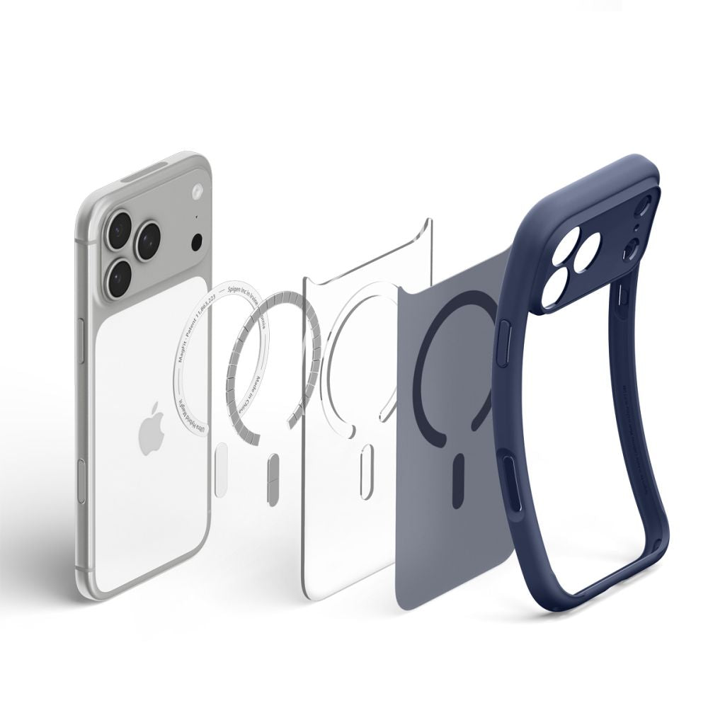 Spigen Ultra Hybrid MagSafe dėklas iPhone 18 Pro Max / 17 Pro Max - tamsiai mėlynas -- iPhone 18 Pro Max / 17 Pro Max