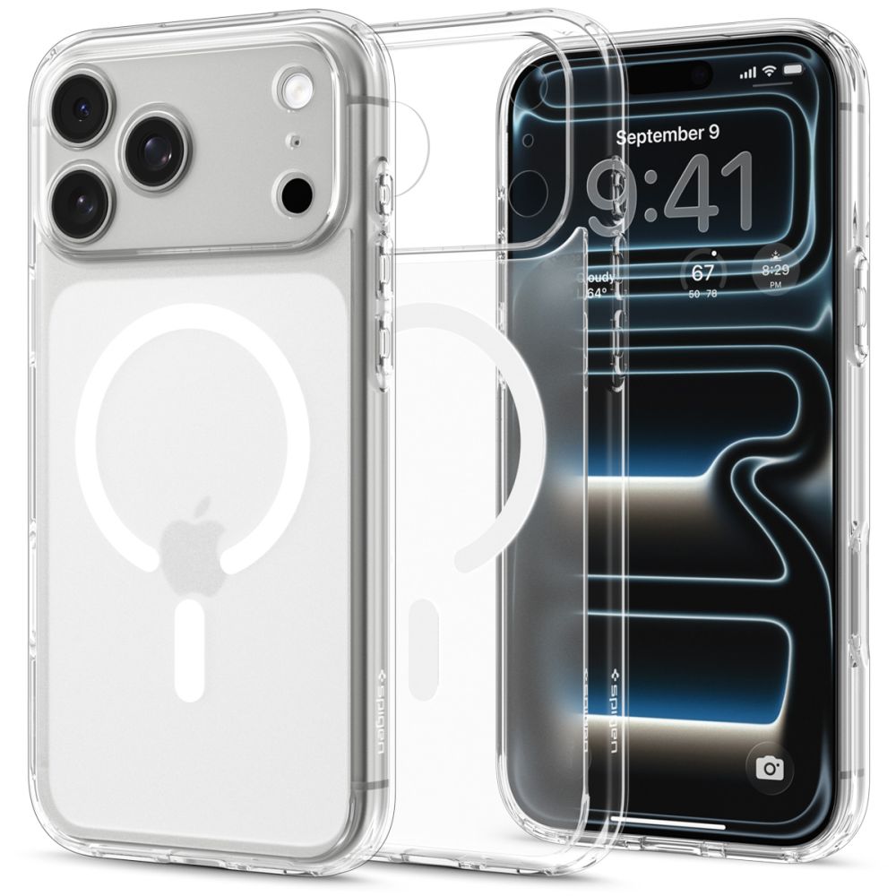 Spigen Ultra Hybrid MagSafe dėklas skirtas iPhone 18 Pro Max / 17 Pro Max - šerkšno balta -- iPhone 18 Pro Max / 17 Pro Max
