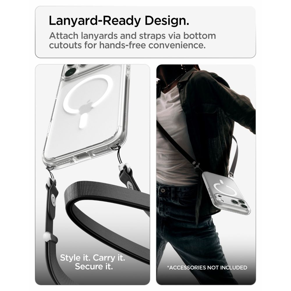 Spigen Ultra Hybrid MagSafe dėklas skirtas iPhone 18 Pro Max / 17 Pro Max - šerkšno balta -- iPhone 18 Pro Max / 17 Pro Max