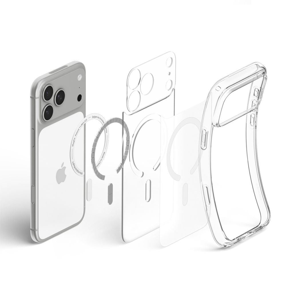 Spigen Ultra Hybrid MagSafe dėklas skirtas iPhone 18 Pro Max / 17 Pro Max - šerkšno balta -- iPhone 18 Pro Max / 17 Pro Max