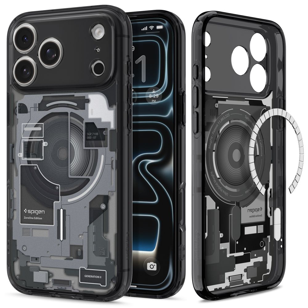 Spigen Ultra Hybrid MagSafe Zero One dėklas skirtas iPhone 18 Pro Max / 17 Pro Max - juodas -- iPhone 18 Pro Max / 17 Pro Max