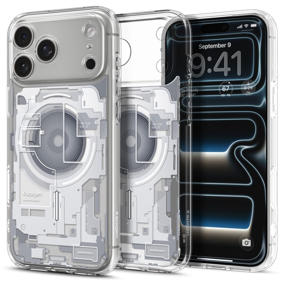 Spigen Ultra Hybrid MagSafe Zero One dėklas skirtas iPhone 18 Pro Max / 17 Pro Max - baltas -- iPhone 18 Pro Max / 17 Pro Max