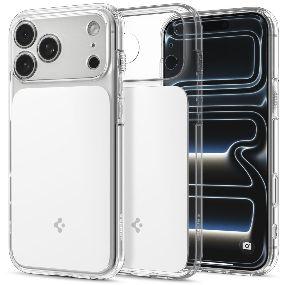 Spigen Ultra Hybrid MagSafe dėklas skirtas iPhone 18 Pro / 17 Pro - baltas -- iPhone 18 Pro / iPhone 17 Pro