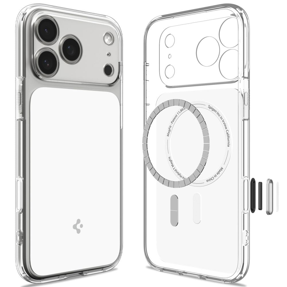 Spigen Ultra Hybrid MagSafe dėklas skirtas iPhone 18 Pro / 17 Pro - baltas -- iPhone 18 Pro / iPhone 17 Pro