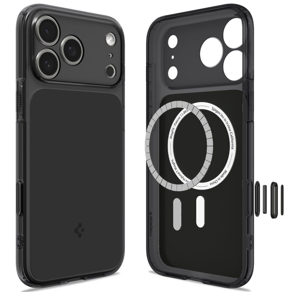 Spigen Ultra Hybrid MagSafe dėklas skirtas iPhone 18 Pro / 17 Pro - matinis juodas -- iPhone 18 Pro / iPhone 17 Pro
