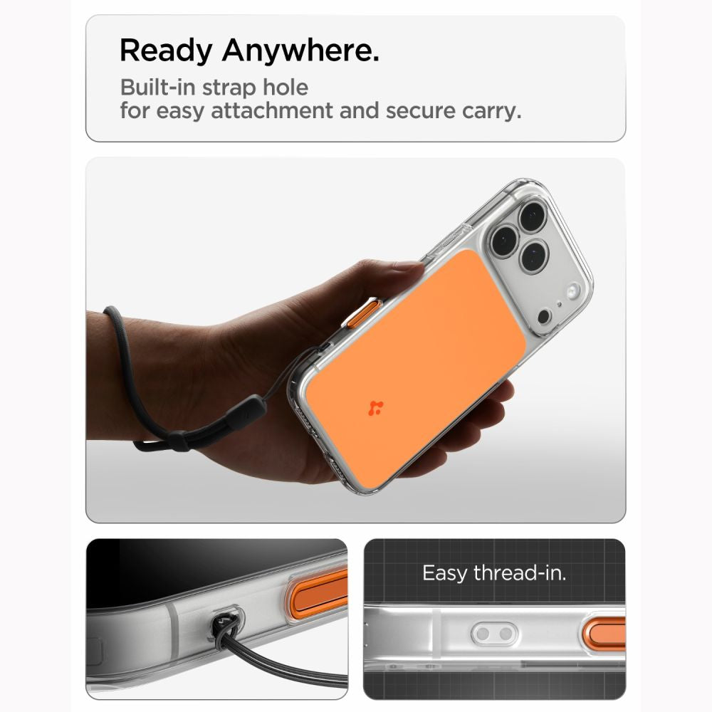 Spigen Ultra Hybrid MagSafe dėklas iPhone 18 Pro Max / 17 Pro Max - Oranžinis -- iPhone 18 Pro Max / iPhone 17 Pro Max