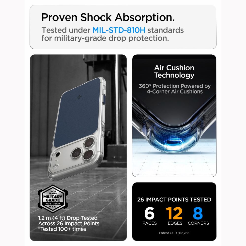 Spigen Ultra Hybrid MagSafe dėklas iPhone 18 Pro Max / 17 Pro Max - Matinis mėlynas -- iPhone 18 Pro Max / iPhone 17 Pro Max