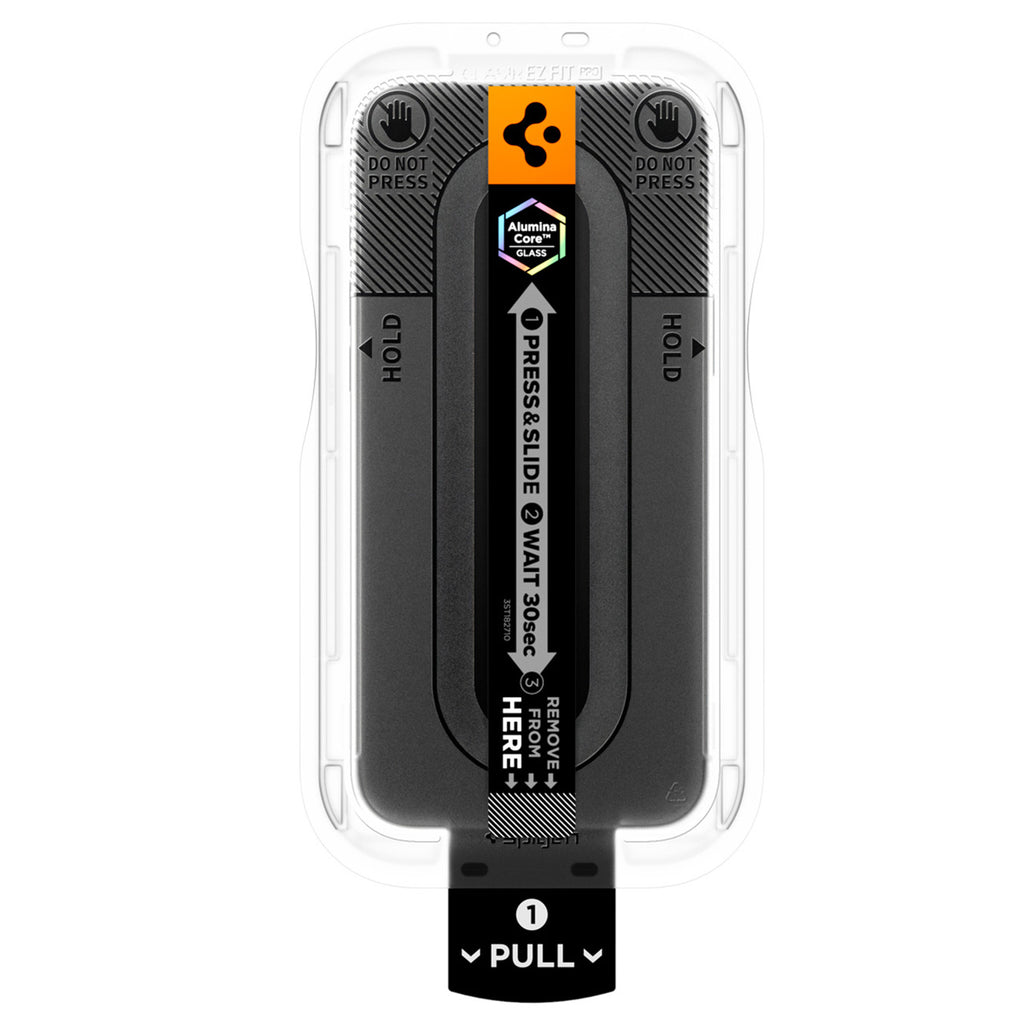 Spigen Glas.tR EZ Fit Pro HD AC privatumo grūdintas stiklas iPhone 18 Pro -- iPhone 18 Pro