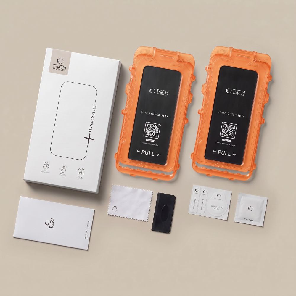 Tech-Protect Quick Set Spy+ 2-Pack privatumo stiklas iPhone 18 Pro -- iPhone 18 Pro