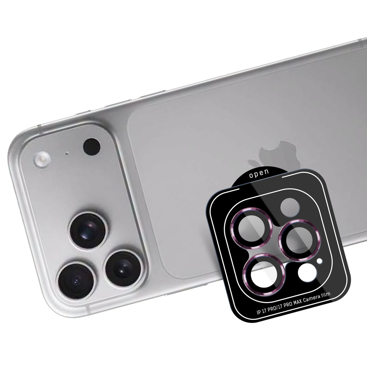 Stiklas objektyvui 3mk Lens Protection Pro, grūdintas, skirtas iPhone 18 Pro / 18 Pro Max – bordo -- iPhone 18 Pro /...