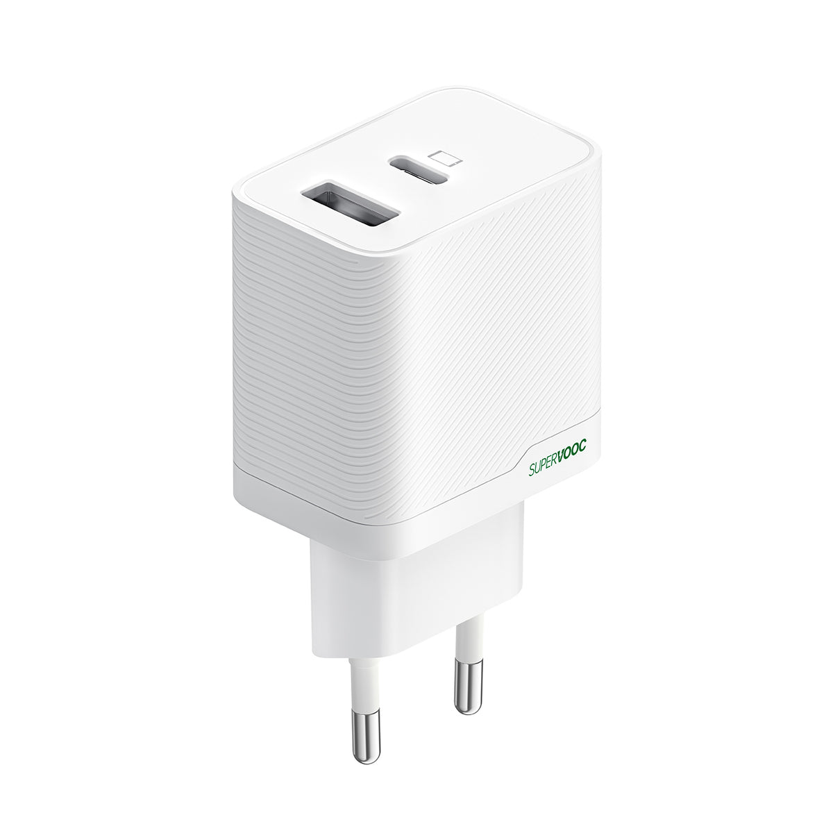 Įkroviklis Oppo OSAB4CB4AE 45W USB-A + USB-C sieninis - baltas -- Cell phone chargers