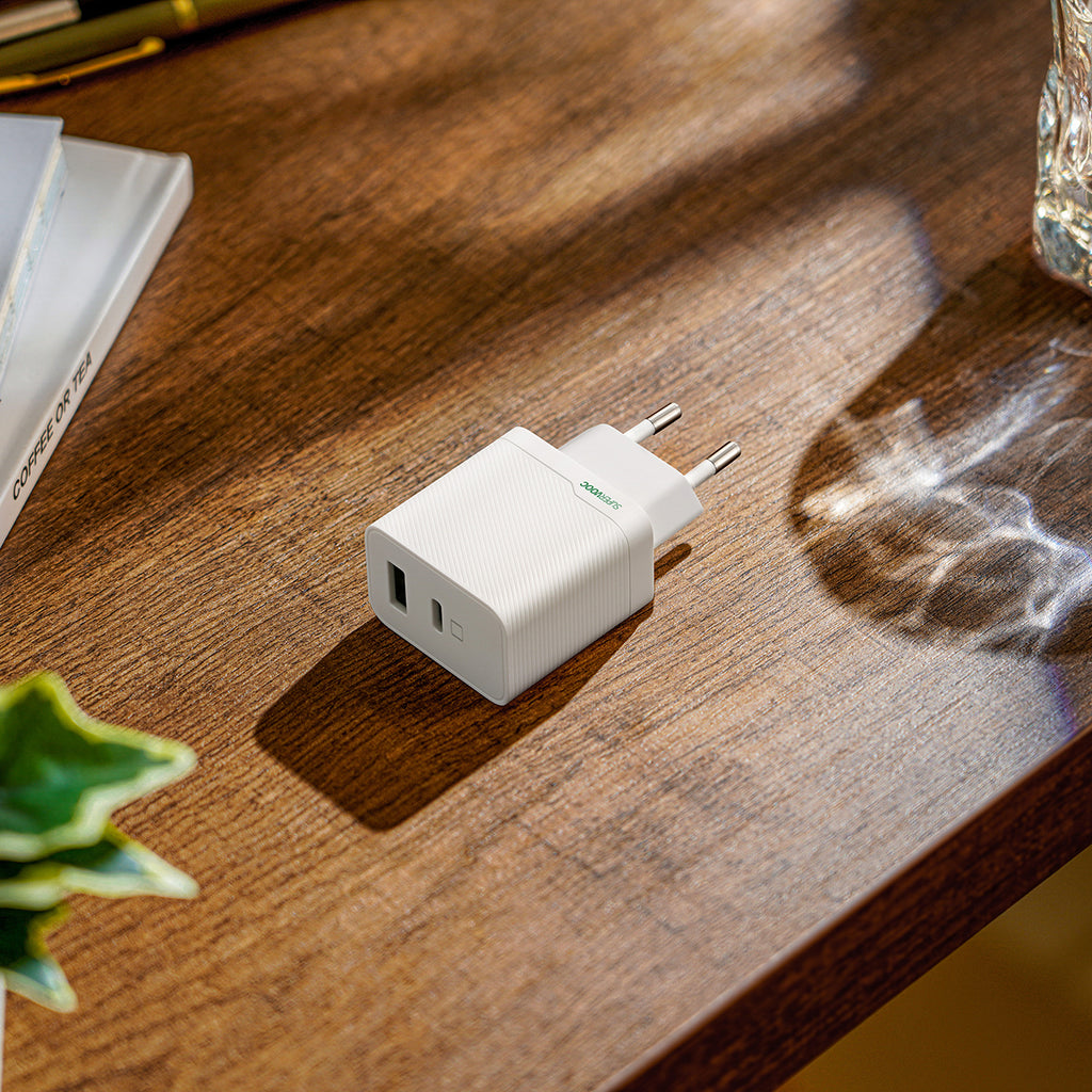 Įkroviklis Oppo OSAB4CB4AE 45W USB-A + USB-C sieninis - baltas -- Cell phone chargers